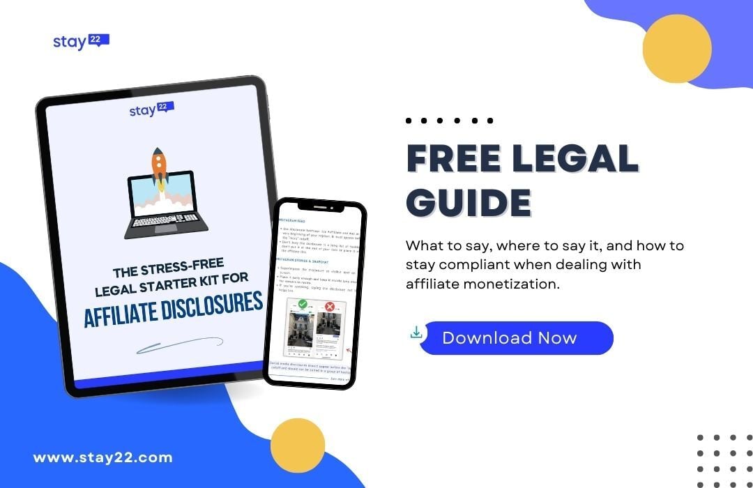 affiliate disclosures for bloggers - ebook